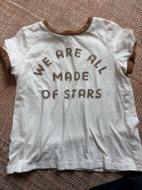 Rylee + Cru Kids Cream Short Sleeve Ringer Tee